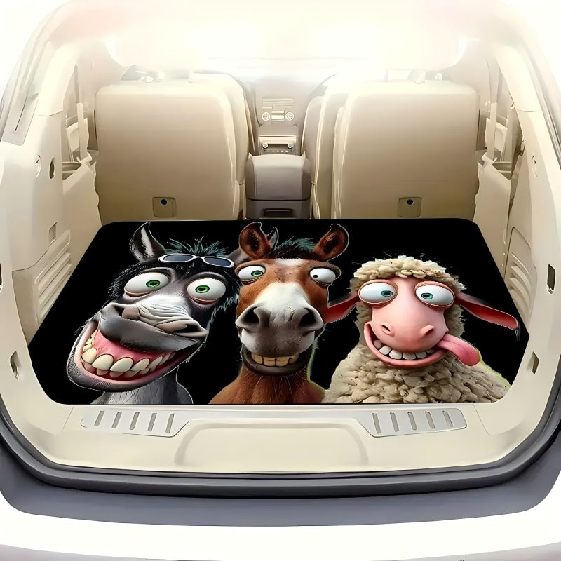 🚗🏵️ 50% KORTING! Nooit meer een schuivende of vieze kofferbakmat! Deze universele mat met antislip-rug en kristalfluweel oppervlak beschermt je auto en blijft perfect liggen – stijlvol en makkelijk schoon te maken!