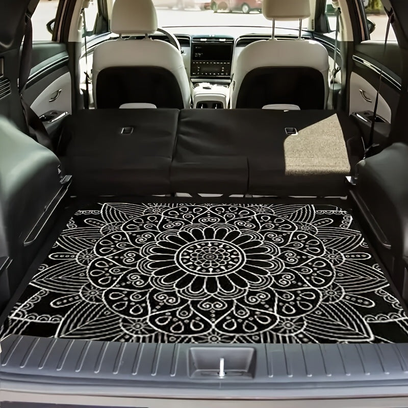 🚗🏵️ 50% KORTING! Nooit meer een schuivende of vieze kofferbakmat! Deze universele mat met antislip-rug en kristalfluweel oppervlak beschermt je auto en blijft perfect liggen – stijlvol en makkelijk schoon te maken!