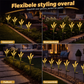 Zonne-energie gevoede vossenstaartgras decoratieve tuinlampen