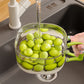 🥬 50% KORTING! 🧺 2-in-1 Vergietmand met Deksel – Praktisch & Ruimtebesparend ✨