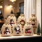 🎁 50% KORTING – KOOP 1 KRIJG 5! Kerstcadeauzakjes met Schattige Prints | Herbruikbaar & Scheurvast | Met Koordsluiting voor Snoep, Sieraden & Kleine Cadeautjes