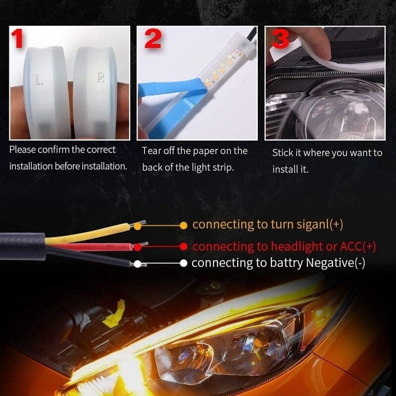 🚗 50% KORTING – LED Flow Signaalstrips voor Auto | Dynamische Sequentiële Richtingaanwijzer | Waterdicht & Universeel | Snelle Montage