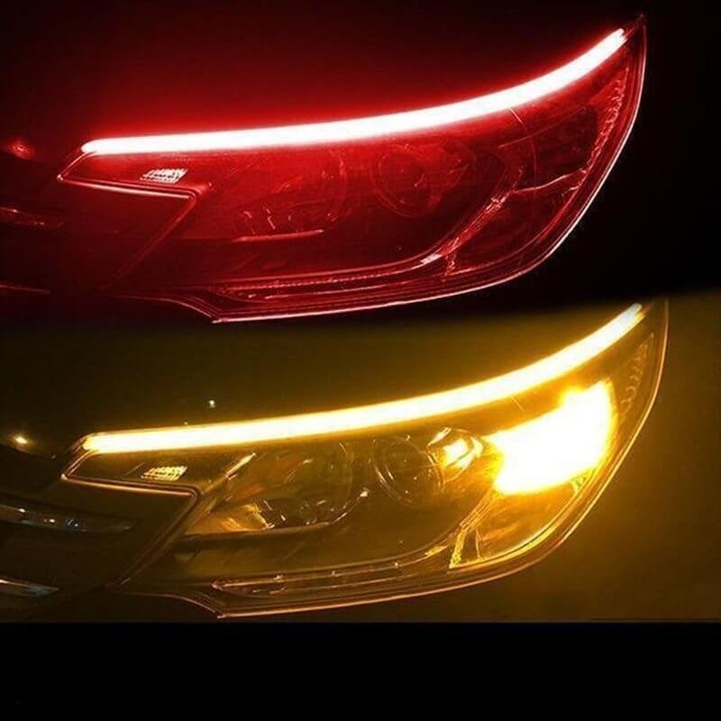 🚗 50% KORTING – LED Flow Signaalstrips voor Auto | Dynamische Sequentiële Richtingaanwijzer | Waterdicht & Universeel | Snelle Montage