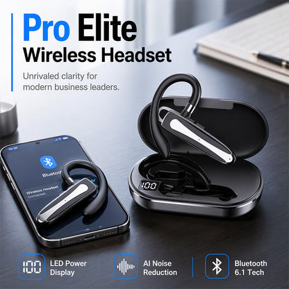 🎧 FLASH PROMO: 50% KORTING! IPX5 Waterdichte Bluetooth-Headset – Dubbele Microfoon met Ruisonderdrukking & 180° Draaibare Oorhaak voor Heldere Gesprekken 🔊✨