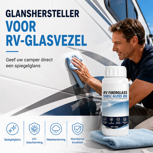 🔥Verweerde camper? Herstel de glans in minuten – RV Glasvezel Glans Hersteller met UV-bescherming 🚐