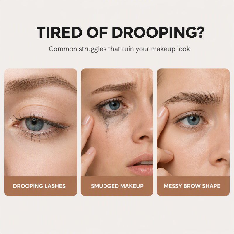 Poeak™ Transparante Waterproof Wimpergel - 24 Uur Fixatie & Dubbel Gebruik ✨