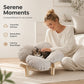 🌼 TIJDELIJK 50% KORTING! 🐾 Verhoogd Bloemblad Vormig Houten Huisdierenbed met Kussen - Orthopedische Ondersteuning, Ademend Ontwerp & Duurzaam Massief Hout - Een Gezellig Toevluchtsoord voor je Harige Vriend ✨