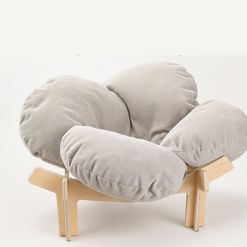 🌼 TIJDELIJK 50% KORTING! 🐾 Verhoogd Bloemblad Vormig Houten Huisdierenbed met Kussen - Orthopedische Ondersteuning, Ademend Ontwerp & Duurzaam Massief Hout - Een Gezellig Toevluchtsoord voor je Harige Vriend ✨