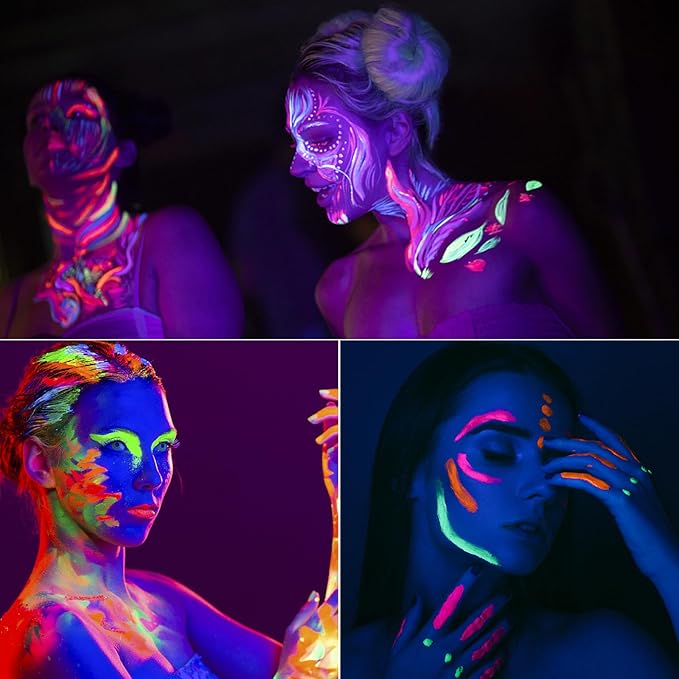 Poeak™ Lichtgevende Lichaamskrijtjes - In Water Oplosbaar & Glow-in-the-Dark