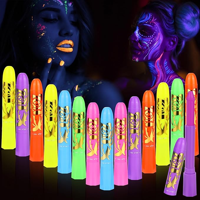 Poeak™ Lichtgevende Lichaamskrijtjes - In Water Oplosbaar & Glow-in-the-Dark
