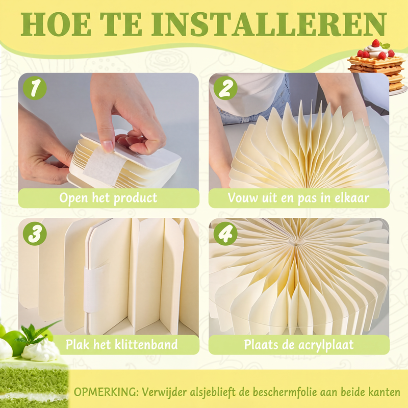 Opvouwbare cilinderstandaards voor feesten