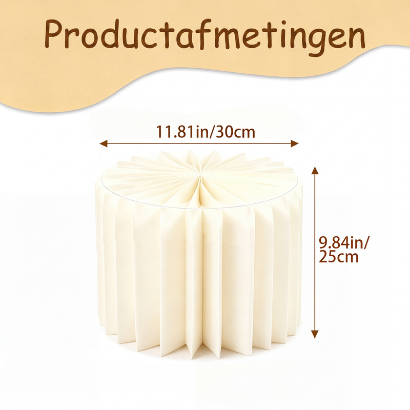 Opvouwbare cilinderstandaards voor feesten