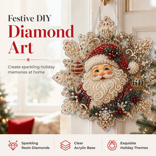 🎄✨ 60% KORTING! DIY Kerst Diamantkunst Hangdecoratie Kit – Maak Zelf Een Sprankelende Kersthanger Voor Een Warme Feestsfeer