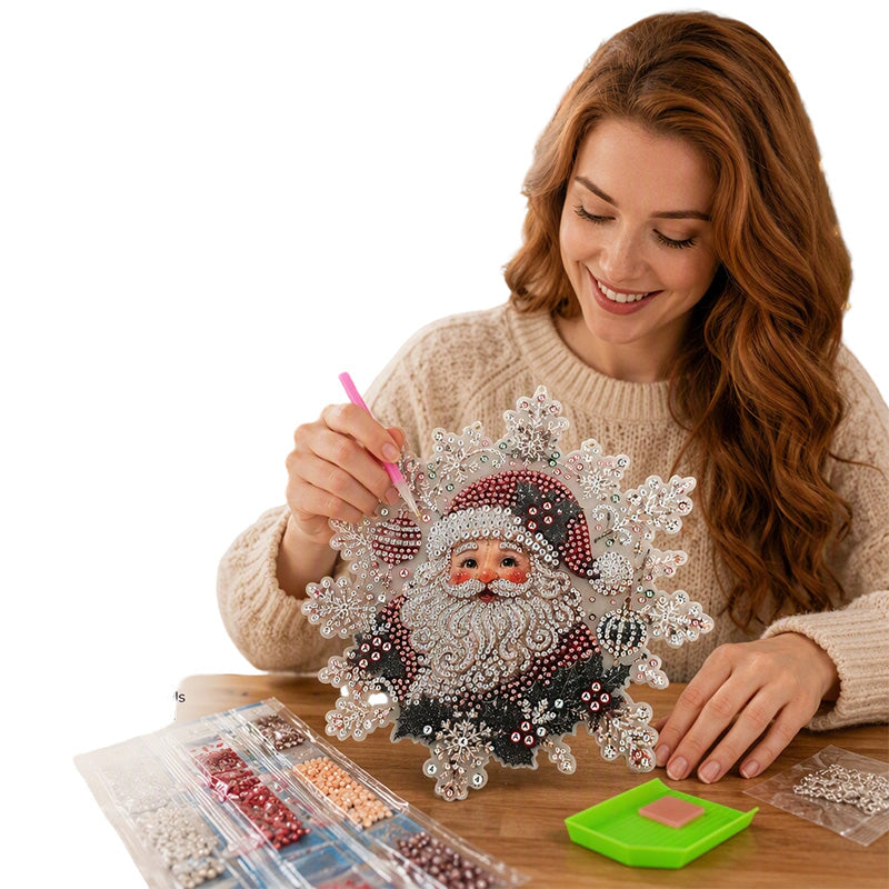 🎄✨ 60% KORTING! DIY Kerst Diamantkunst Hangdecoratie Kit – Maak Zelf Een Sprankelende Kersthanger Voor Een Warme Feestsfeer
