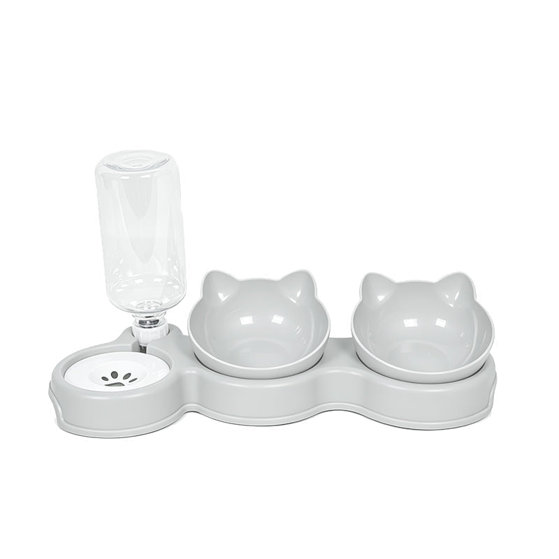 🐶🐱 -60% ! 🥣Gamelle Surélevée 2 en 1 pour Animaux – Design Incliné, Remplissage Automatique & Base Antidérapante.