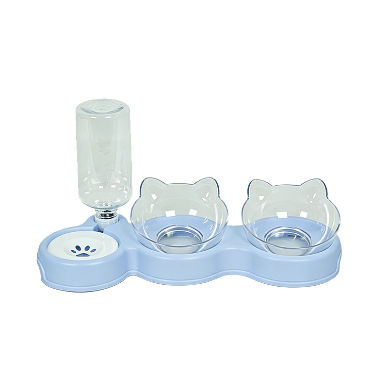 🐶🐱 -60% ! 🥣Gamelle Surélevée 2 en 1 pour Animaux – Design Incliné, Remplissage Automatique & Base Antidérapante.