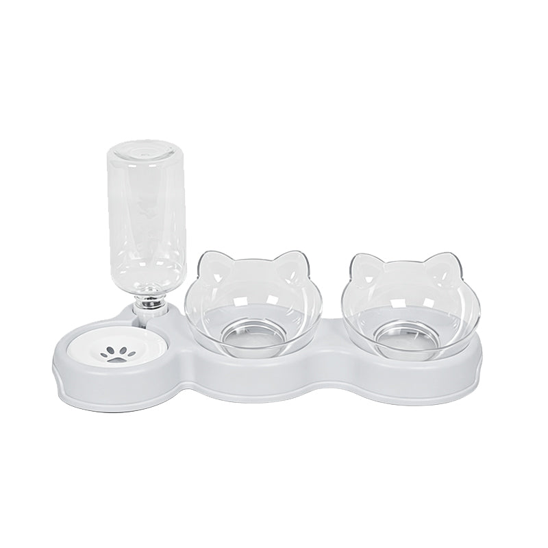 🐶🐱 -60% ! 🥣Gamelle Surélevée 2 en 1 pour Animaux – Design Incliné, Remplissage Automatique & Base Antidérapante.
