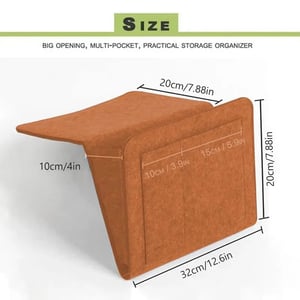 🛏️ Vilten bedorganizer voor boeken en kleine spullen