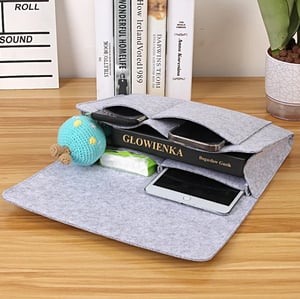 🛏️ Vilten bedorganizer voor boeken en kleine spullen
