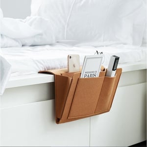 🛏️ Vilten bedorganizer voor boeken en kleine spullen