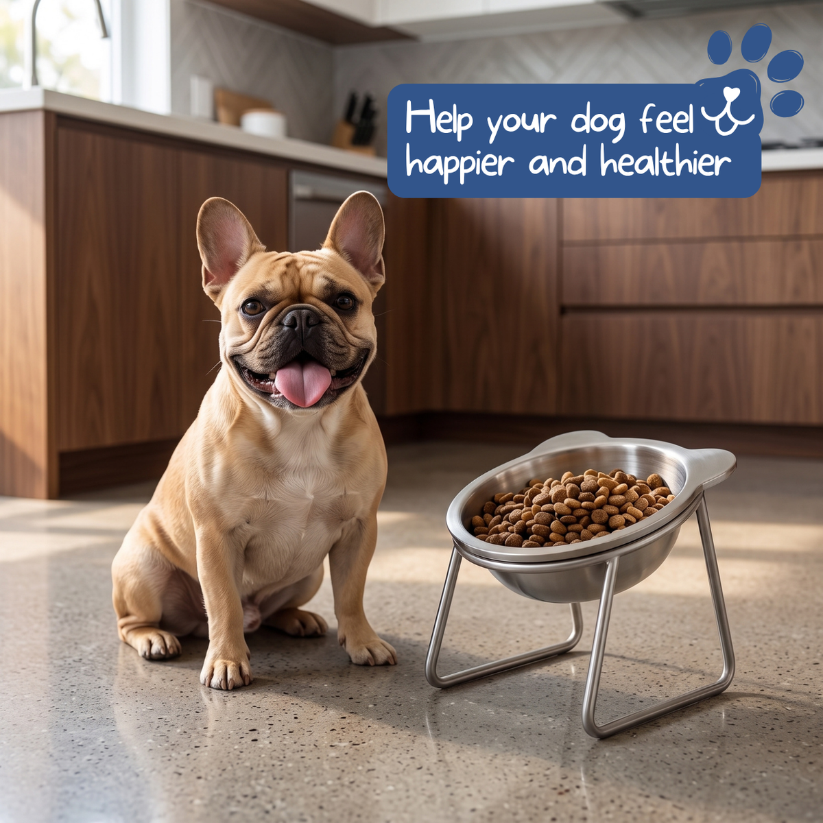 🐕 50% KORTING – 15° Orthopedische Hondenvoerbak | Voor Rustiger Eten | SUS304 RVS | Vaatwasserbestendig