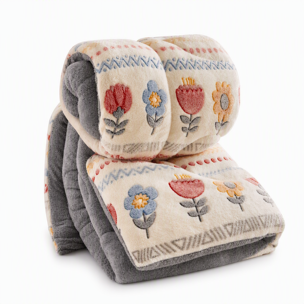 ⏳Tijdelijke aanbieding met 50% korting⏰🛌 Tweezijdig Sherpa fleece dekbed – Dikke warme winterdeken, zacht fluweelgevoel | Gezellig beddengoed voor ultiem comfort❄️