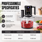 Multifunctionele foodprocessor met aanraakbediening en glazen kom