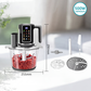 Multifunctionele foodprocessor met aanraakbediening en glazen kom