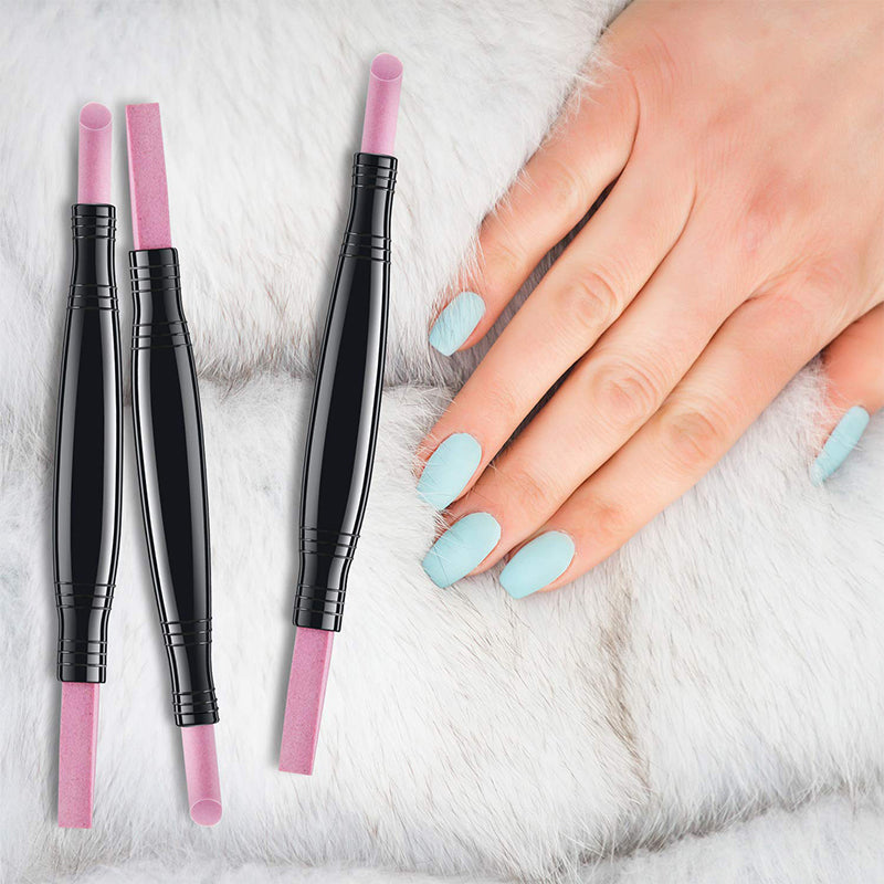 💅 KOOP 2, KRIJG 1 GRATIS – Dubbelzijdige Kwarts Nagelvijl & Polijstpen | Dubbele Kop voor Vormen, Gladmaken & Polijsten | Handig voor Mooie & Verzorgde Nagels