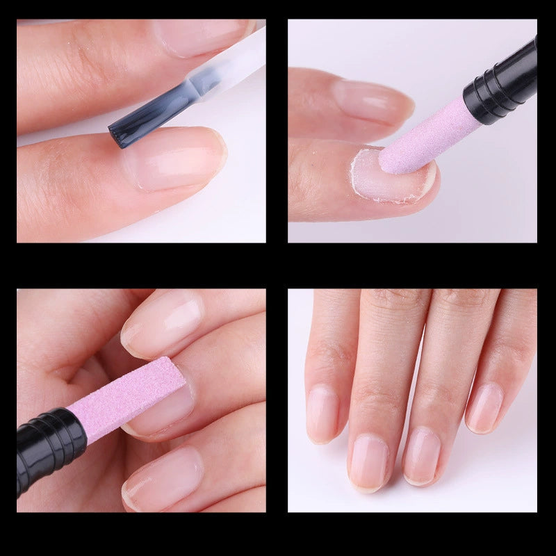 💅 KOOP 2, KRIJG 1 GRATIS – Dubbelzijdige Kwarts Nagelvijl & Polijstpen | Dubbele Kop voor Vormen, Gladmaken & Polijsten | Handig voor Mooie & Verzorgde Nagels