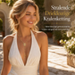 Retro hangerketting met kruisbeeld van de Maagd Maria in goudkleur, met kralen Y-ketting