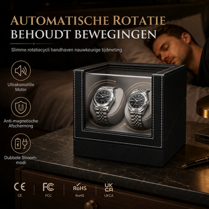 Automatisch horloge-opwinddoos voor mechanische horloges, roterende horloge-opbergkoffer voor thuisgebruik