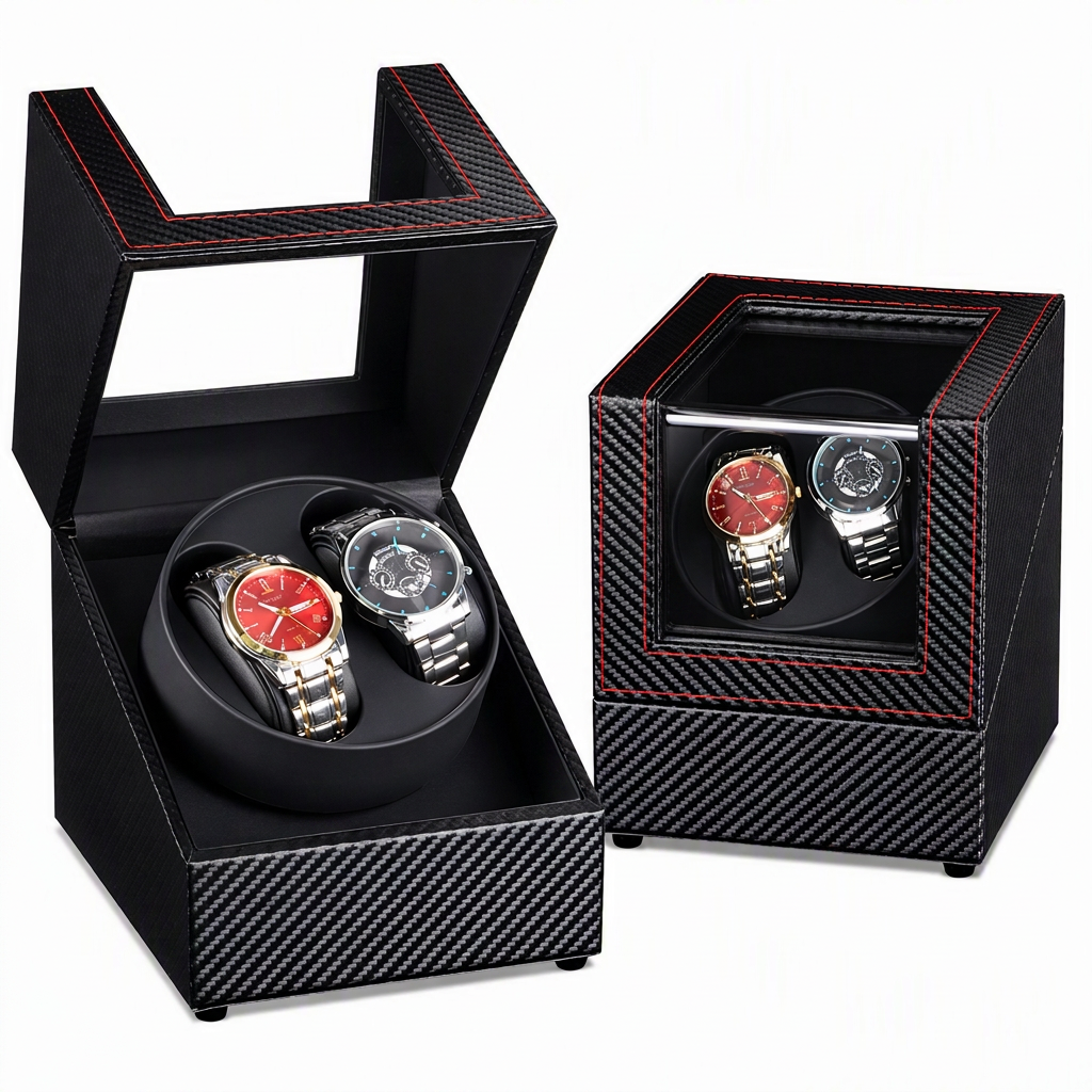 Automatisch horloge-opwinddoos voor mechanische horloges, roterende horloge-opbergkoffer voor thuisgebruik