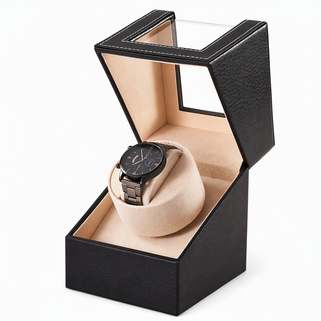 Automatisch horloge-opwinddoos voor mechanische horloges, roterende horloge-opbergkoffer voor thuisgebruik