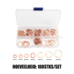 100/200 stuks Koperen platte sluitringen assortimentsset
