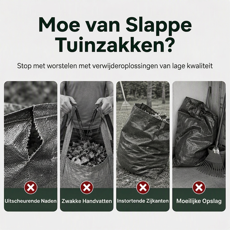 Herbruikbare zware tuinafvalzakken
