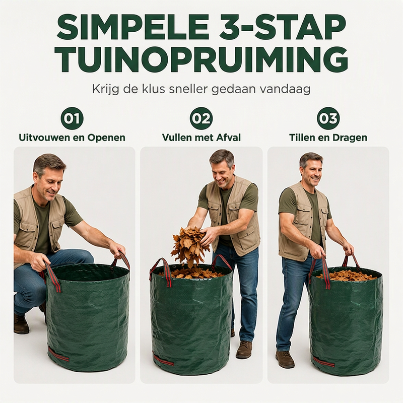 Herbruikbare zware tuinafvalzakken