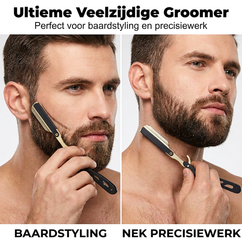 Handmatige opvouwbare scheermeshouder voor open scheermes