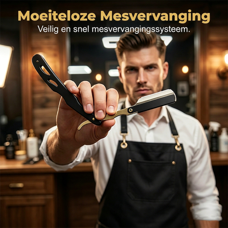 Handmatige opvouwbare scheermeshouder voor open scheermes