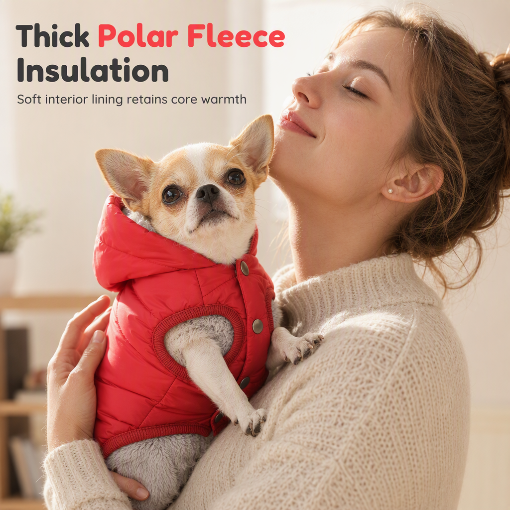🐕 50% KORTING! 🧥 Jas met capuchon – Geïntegreerd tuigje, warm & winddicht ✨