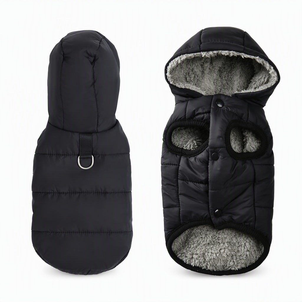 🐕 50% KORTING! 🧥 Jas met capuchon – Geïntegreerd tuigje, warm & winddicht ✨