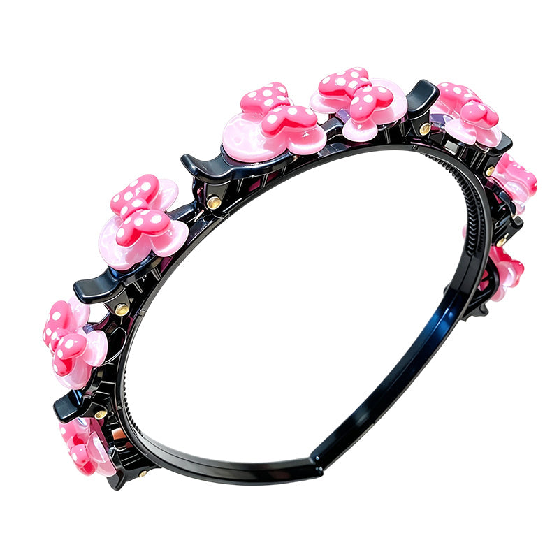 📢📢  1+1 gratis🌻Elke ochtend gevecht bij het haar doen – Cartoon Haarband met Ingebouwde Vlechtclips voor Meisjes | 13 Printjes 🌸✨