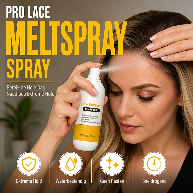 Koop 2, Krijg 1 GRATIS – Lace Fixatiespray voor Langdurige Hechting & een Onzichtbare Look
