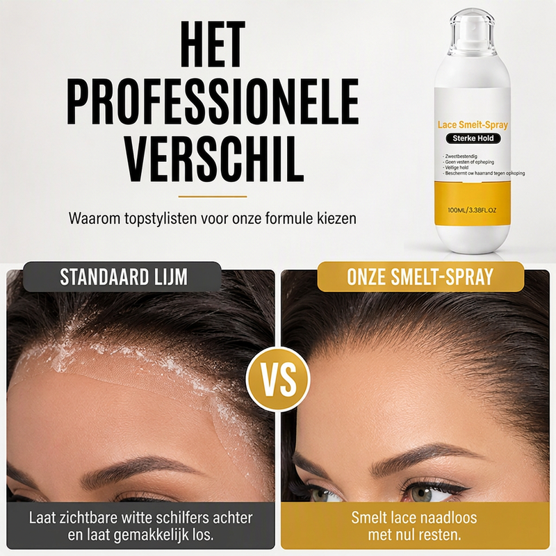 Koop 2, Krijg 1 GRATIS – Lace Fixatiespray voor Langdurige Hechting & een Onzichtbare Look