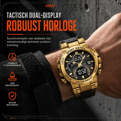 Tactical Style Multifunctioneel Digitaal Sporthorloge met 50 Meter Waterdichtheid