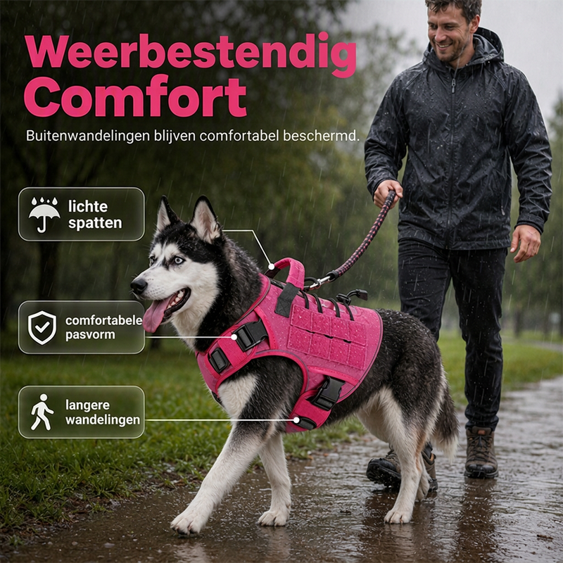 Duurzaam hondentuigvest van Oxford-stof