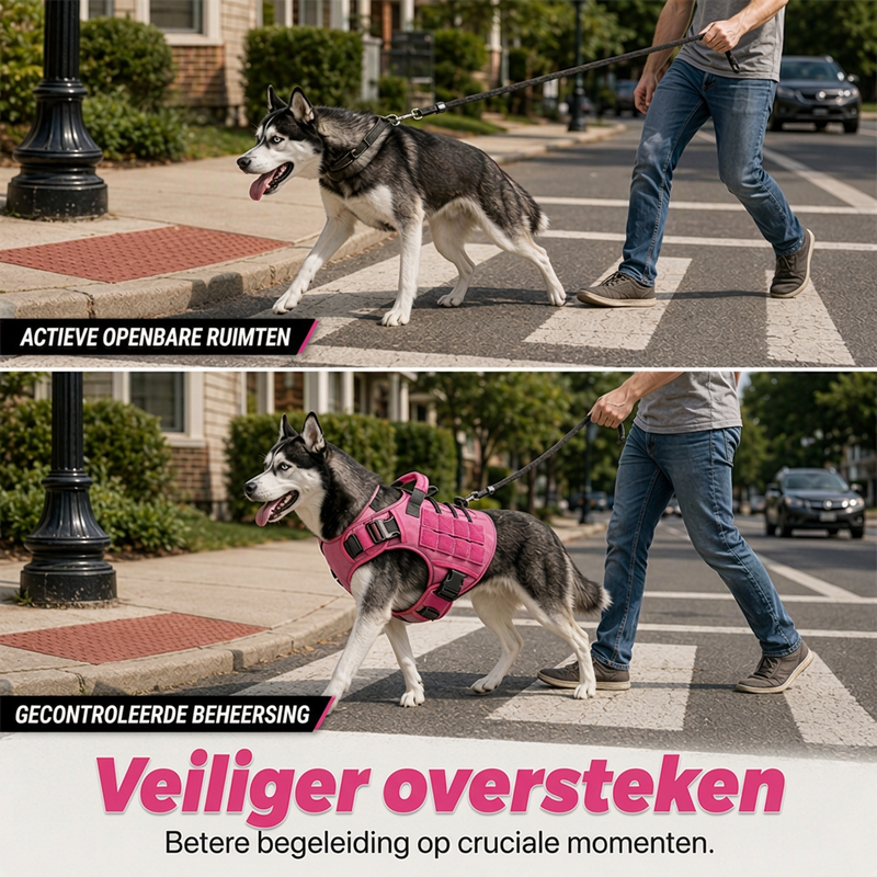 Duurzaam hondentuigvest van Oxford-stof