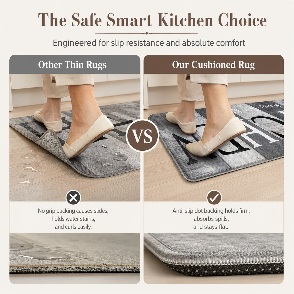 💥Antislip vloermatten van fluweel – Kristalzacht en met uitstekende grip 🛋️✨