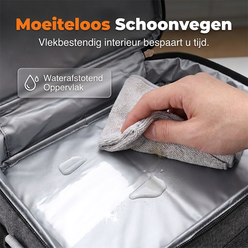 Dubbellaags geïsoleerde lunchtas