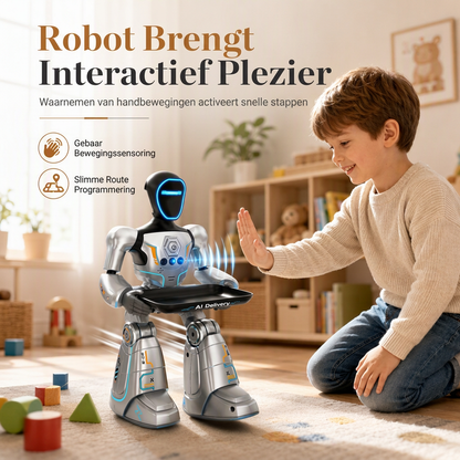 ⏳ Tijdelijke speciale aanbieding ⏰ Slimme programmeerbare AI-spraak-speelgoedrobot – bewegingsbesturing, interactief, kindvriendelijk 🧠